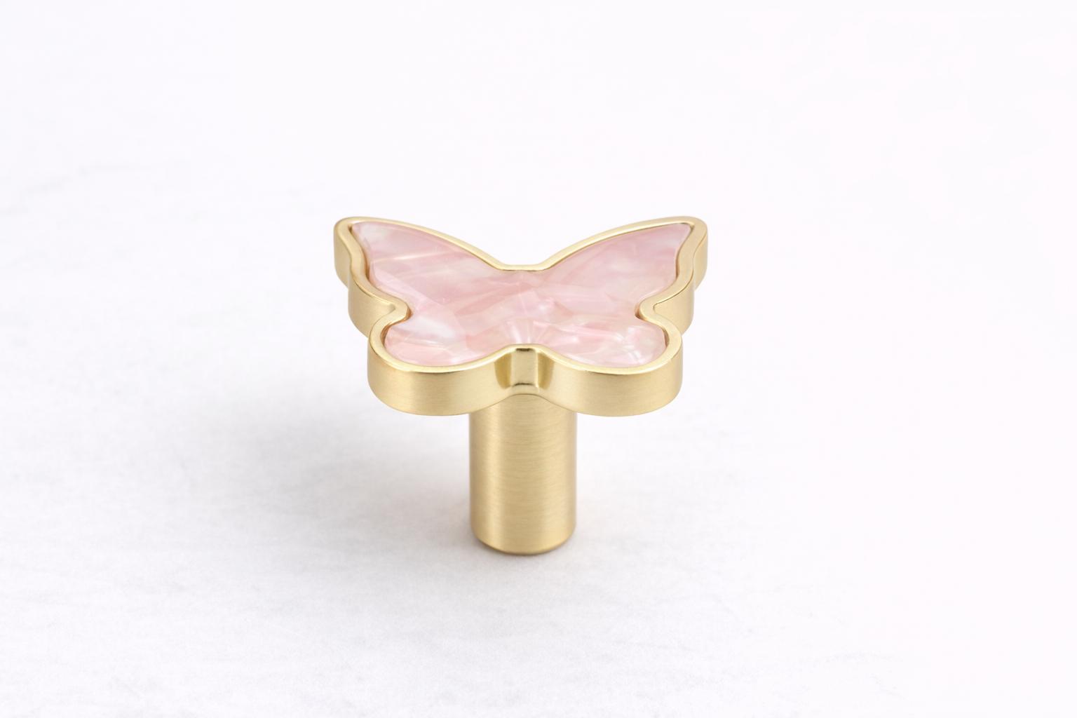 Butterfly Stone Vanity Knob