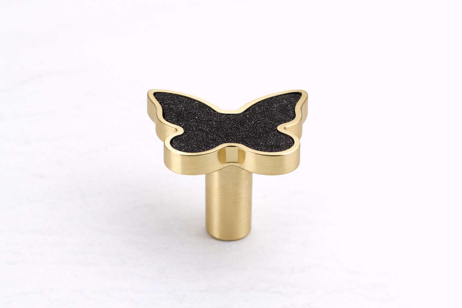 Butterfly Stone Vanity Knob