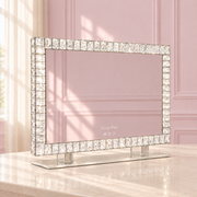 Angel Diamond Mirror in a soft blush pink setting