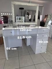 The Deluxe Mini Vanity set up at home in a customer photo