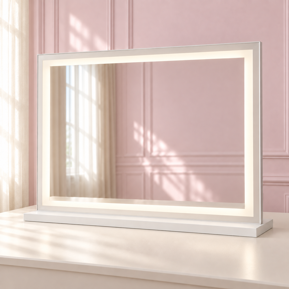 The Nova XL in a soft blush pink setting