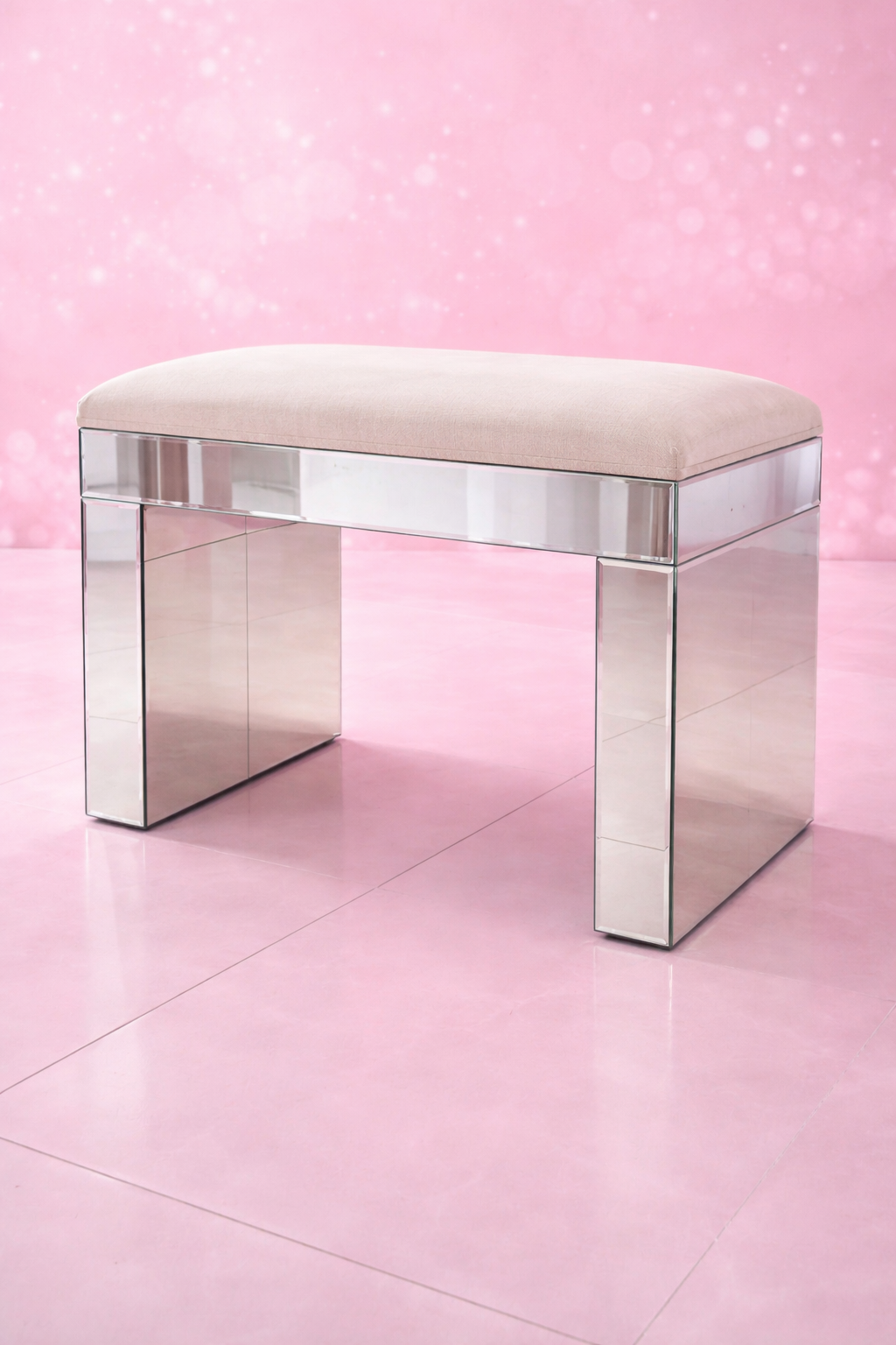 Princess Seat makeup chair with a padded seat and elegant design, perfect for makeup vanities, dressing tables, bedrooms and beauty rooms by Vanity Vault.
