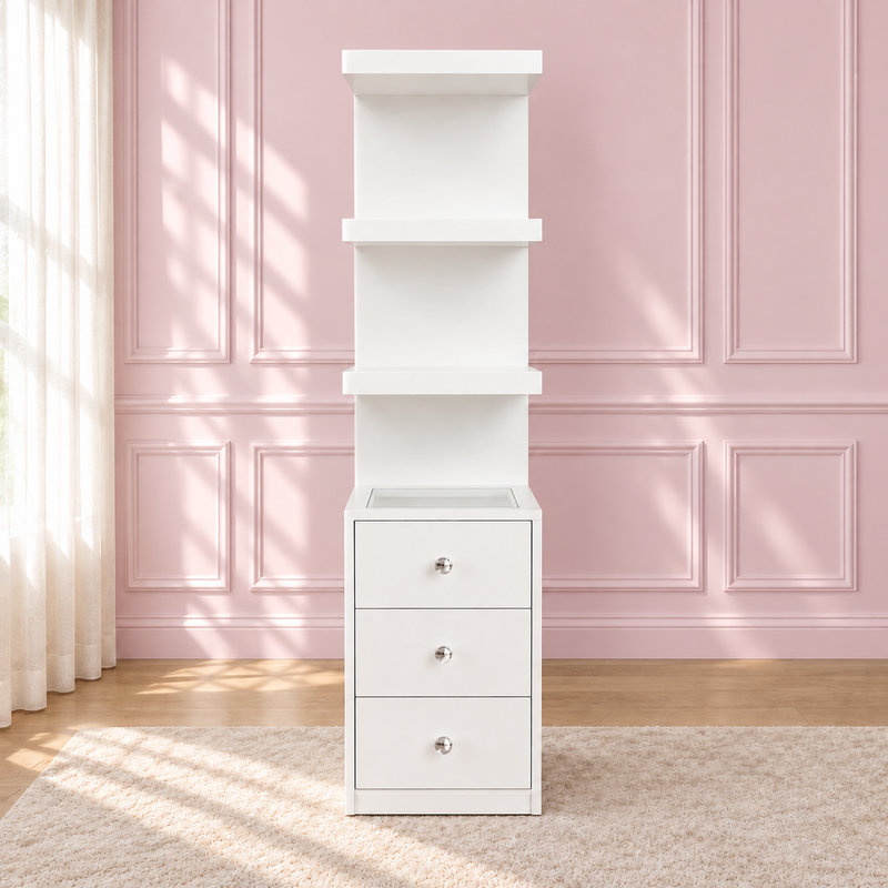 The Scarlett Sky Tower in a soft blush pink setting