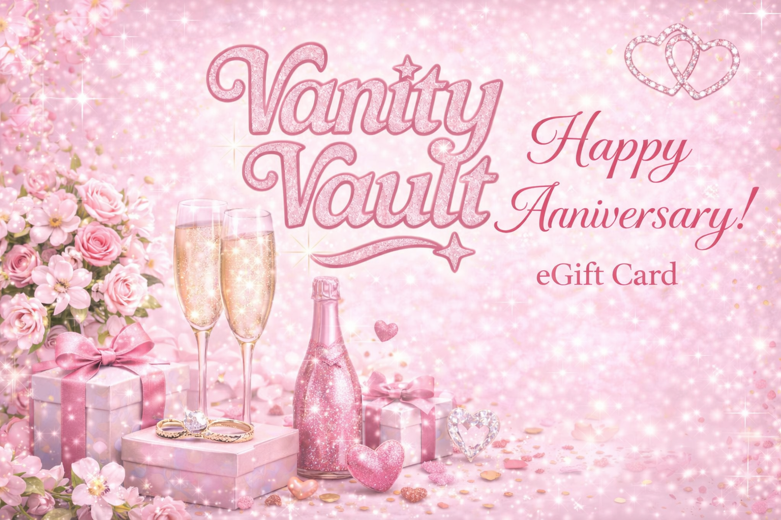 Vanity Vault Australia eGift Card with instant email delivery, multiple denominations and online redemption for luxury beauty furniture and mirrors.